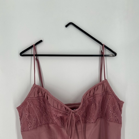 Urban Outfitters Pink Lace Mini Dress - Picture 1 of 7